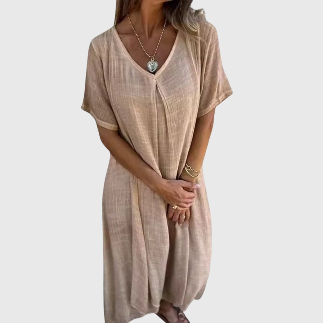 Clara | Elegant Lightweight V-Neck Dress